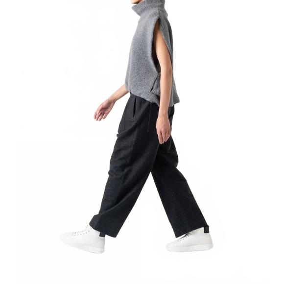 NEW COG THE BIG SMOKE krystal high neck sheep pile gilet in gray - Picture 3 of 7